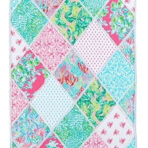 Lilly Pulitzer x PBTeen Pottery Barn Twin size Patch Party Quilt